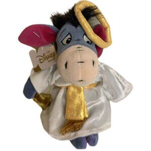 Eeyore Choir Angel 9" Mini Bean Bag, Disney Store 2000